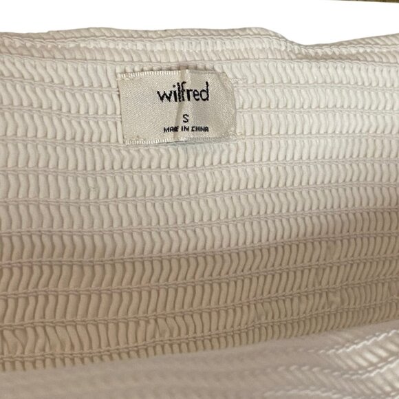 Wilfred white Bonaventure strapless cropped top size S - Picture 4 of 5